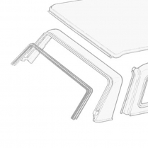 Tailgate Window Glass Channel - 1980-96 Ford Bronco