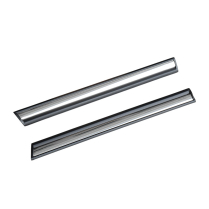 Bed Side Moldings - Short Bed - Front of Bed - Black/Chrome - Pair - 1992-96 Ford Truck