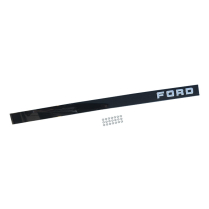 Tailgate Finish Panel Trim - Smoke w/ Ford Letters - Blemished - 1992-96 Ford Truck