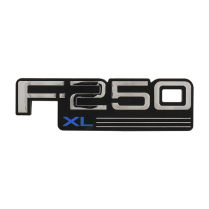 Front Fender Emblem - "F-250 XL" - 1992-96 Ford Truck