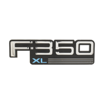 Front Fender Emblem - "F-350 XL" - 1992-96 Ford Truck