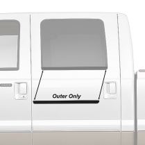 Outer Rear Door Glass Anti-Rattlers - 1999-2016 Ford Crew Cab Trucks