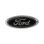 Grille or Liftgate Ford Emblem - 4 3/4 inch - Black - Peel and Stick - 1983-96 Ford Truck, 1993-95 Ford Lightning, 1984-96 Ford Bronco