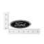 Grille or Liftgate Ford Emblem - 4 3/4 inch - Black - Peel and Stick - 1983-96 Ford Truck, 1993-95 Ford Lightning, 1984-96 Ford Bronco