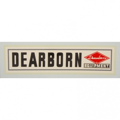 Dearborn Farm Equipment Decal - 1939-64 Ford Tractor