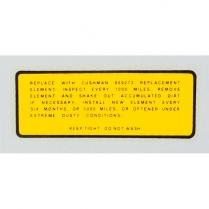 Air Cleaner Decal - Adhesive Sticker - 1959-65 Cushman Scooter