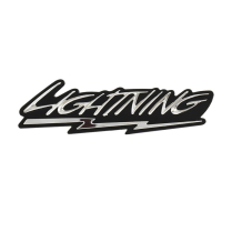 Front Fender Emblem - Chrome - Lightning - 1999-04 Ford Truck