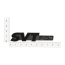 Tailgate Emblem - Lightning "SVT F150" - Black - 1999-2004 Ford Truck