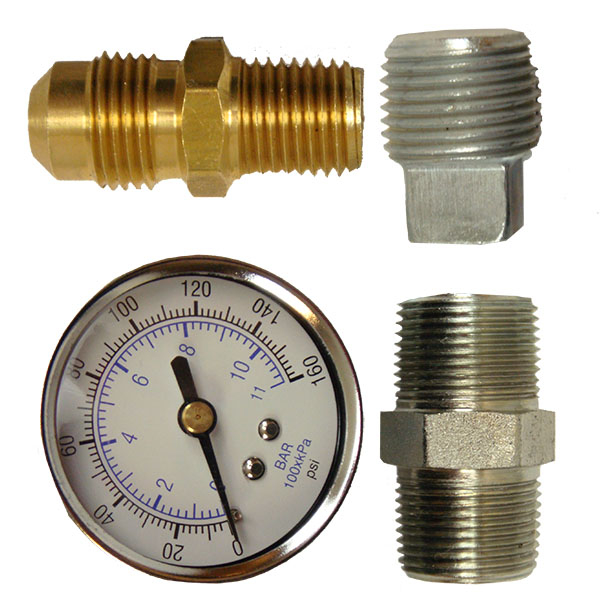 Pressure Gauge 160 psi 1/4" NPT Back Mount