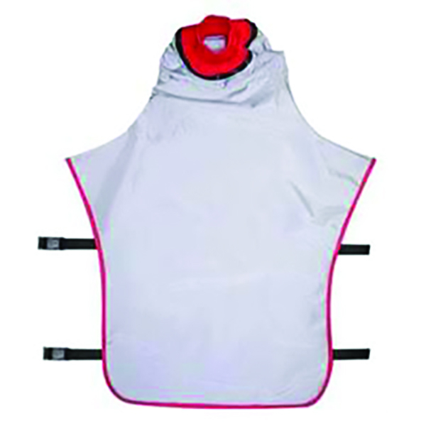 Clemco&reg; Apollo 600 Cape 33" w/ Inner Collar Gray & Red