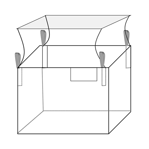36X36X50 WOVEN PP BULK BAG