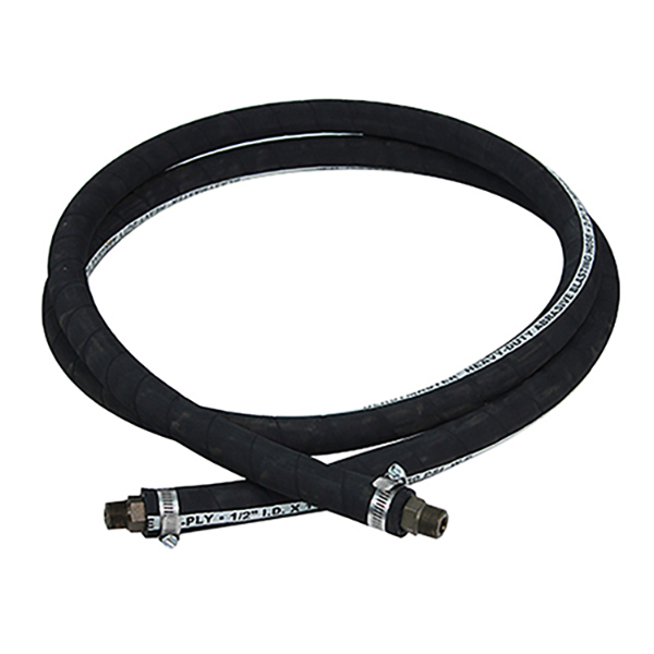 1/2" ID x 25' Blast Hose with Steel Male Hose Ends