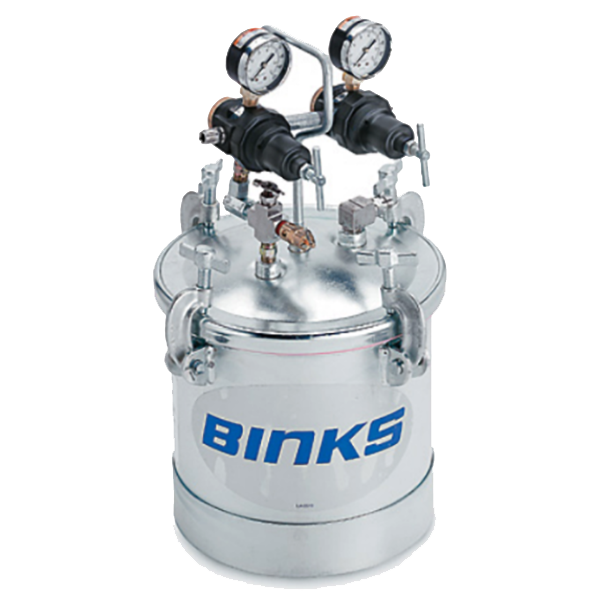 Binks&reg; 2 Gallon Galv Tank Double Regulator Direct Drive Agitator