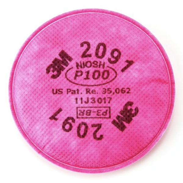 3M&trade; 2091 P100 Particulate Filter 2/Pkg