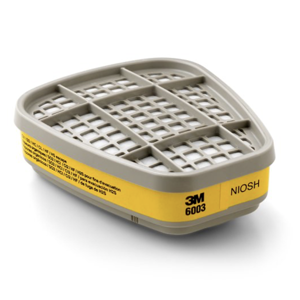 3M&trade; 6003 Cartridge Organic Vapor & Gas 2/Pkg