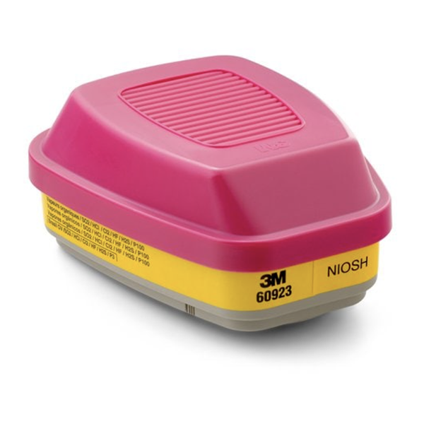 3M&trade; Organic Vapor Acid Gas P100 Cartridge Magenta & Yellow