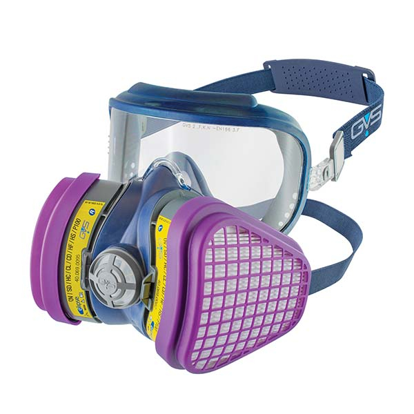 SPR555 Small/Medium Half Facepiece Respirator With Goggle Organic Vapor/Acid Gas