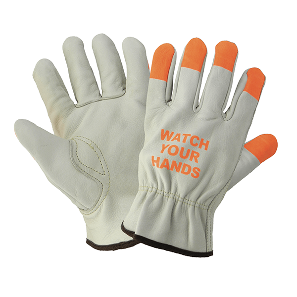 Gloves Driver Hi Viz Fingers X