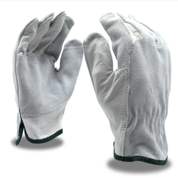 Cordova 8261 Gloves SZ LG Cowhide Split Leather Unlined Double Palm