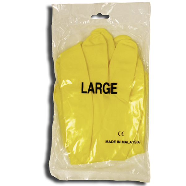 Gloves Yellow Latex DZ SZ XL