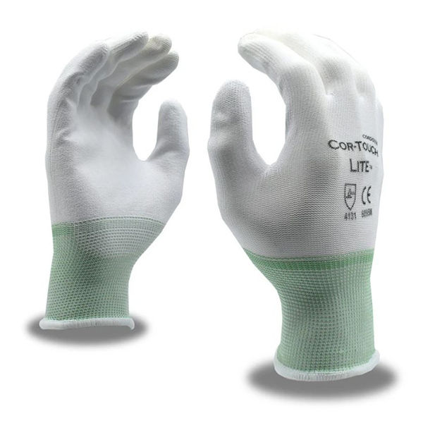 Cordova 6895G Gloves SZ MD Cor-Touch Lite 15 Gauge Gray Nylon Shell