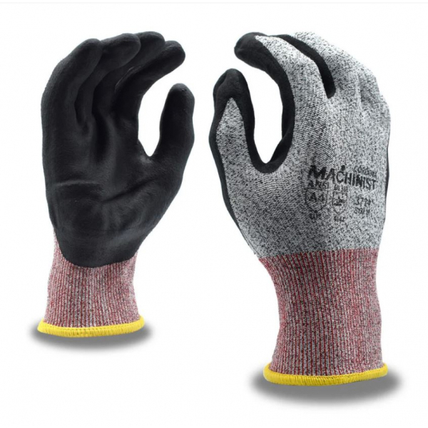Cordova 3734 Machinist Gloves SZ LG HPPE w/ Glass Fibers A4
