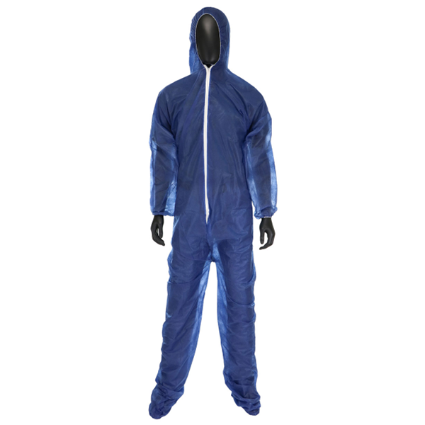 PolyPro Coverall 3X-Large with Hood & Boots Blue
