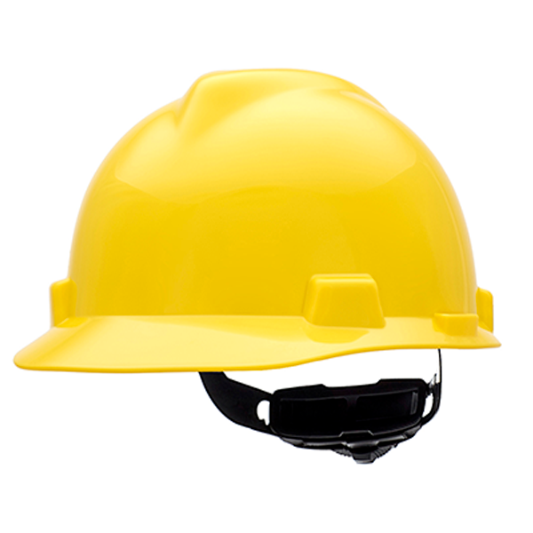 MSA&reg; V-Gard Hard Hat Yellow Cap-Style Fas-Trac Suspension