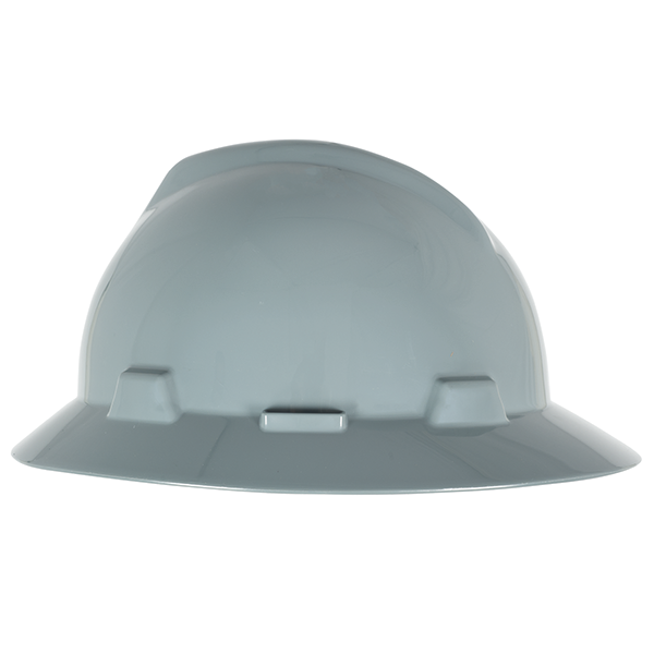 MSA&reg; V-Gard Hard Hat Gray Full Brim Fas-Trac Suspension