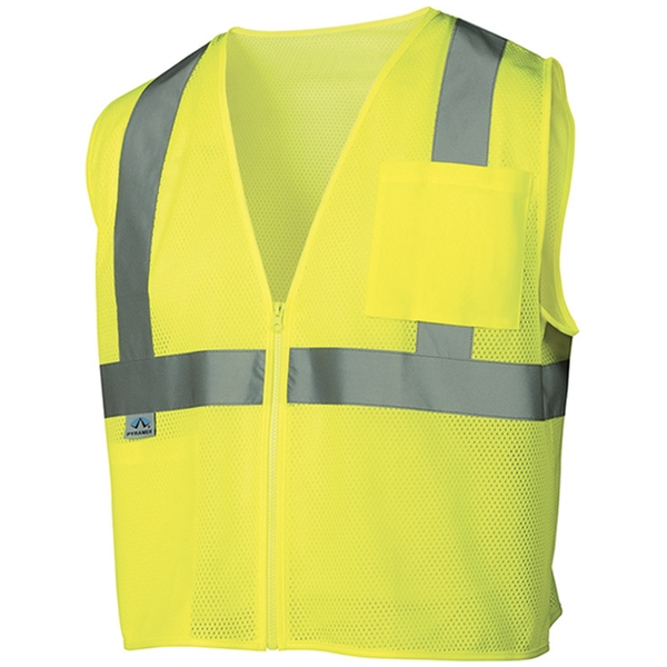 Pyramex Safety Vest ANSI Type R Class 2 Lime Size X-Large