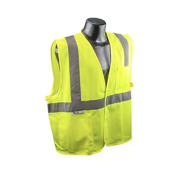 Radians SV2 Economy Safety Vest Size Medium Lime ANSI Type R Class 2