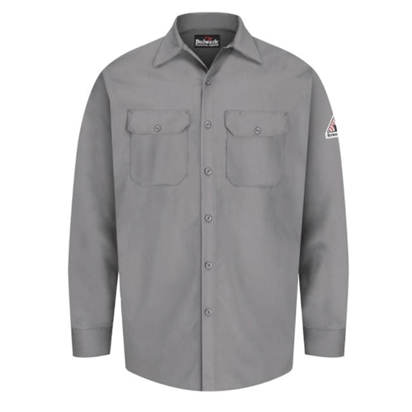 Excel FR&reg; Work Shirt Large Silver/Gray