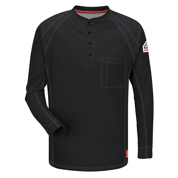 iQ Series Comfort Knit FR Henley X-Large Black
