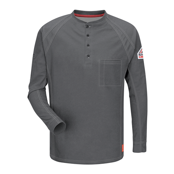 iQ Series Comfort Knit FR Henley 3X-Large Charcoal